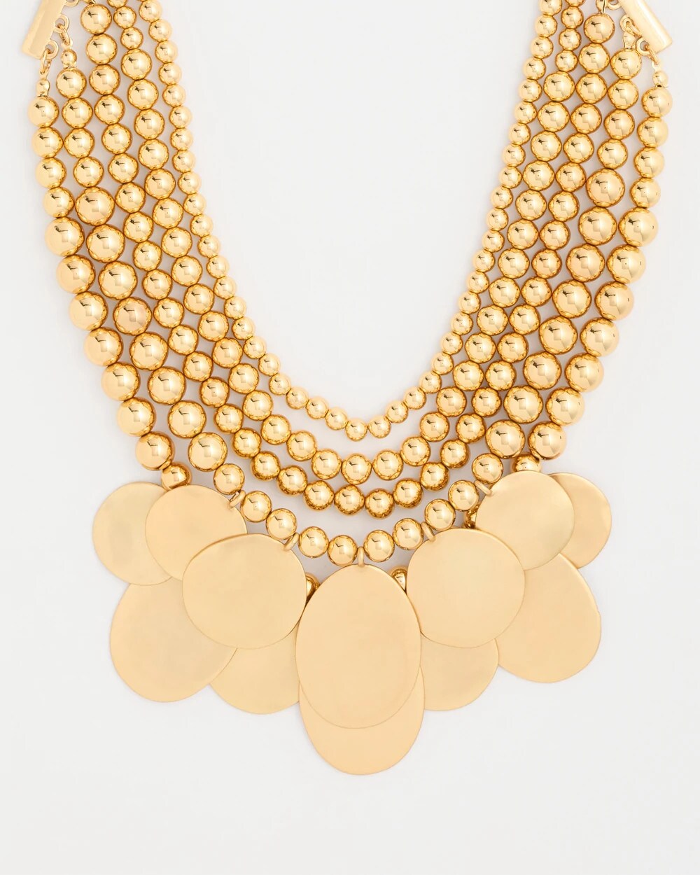 Chico¡¯s Originals Beaded Coin Bib Necklace