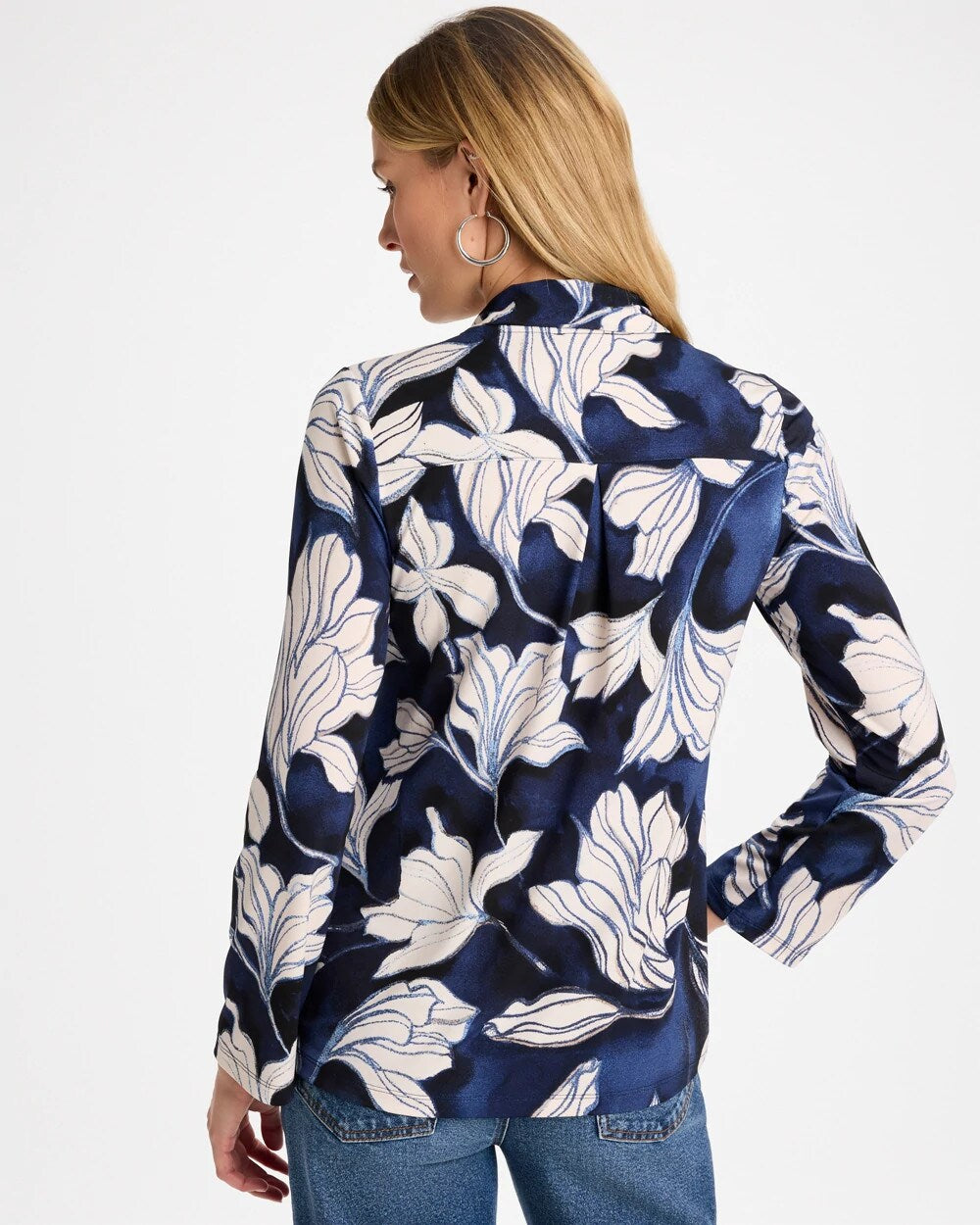Floral Tie-Neck Tunic