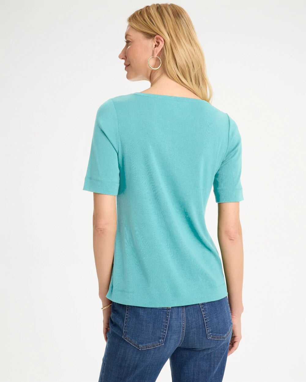 Pima Elbow Sleeve Tee