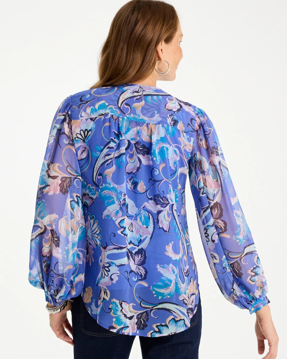 Georgette Paisley Blouse