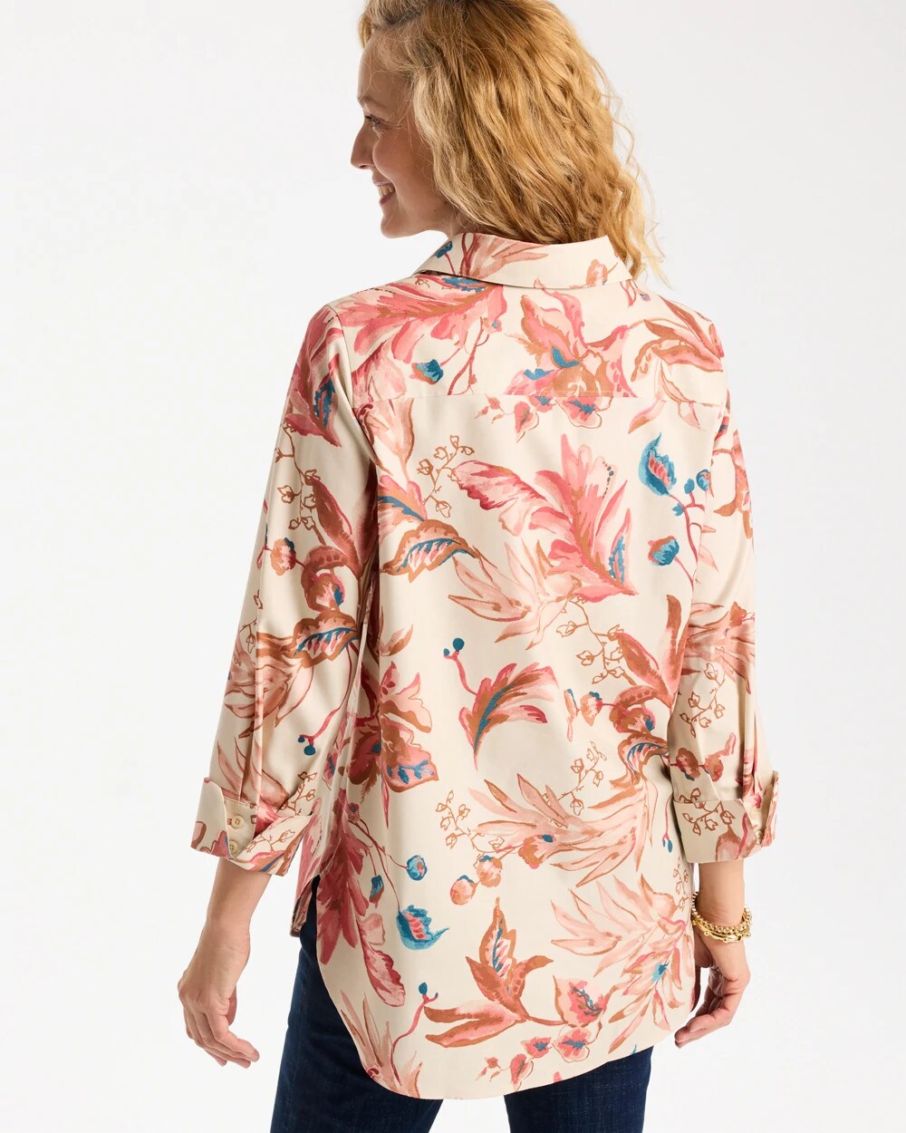 No Iron Stretch Desert Beauty Printed Tunic