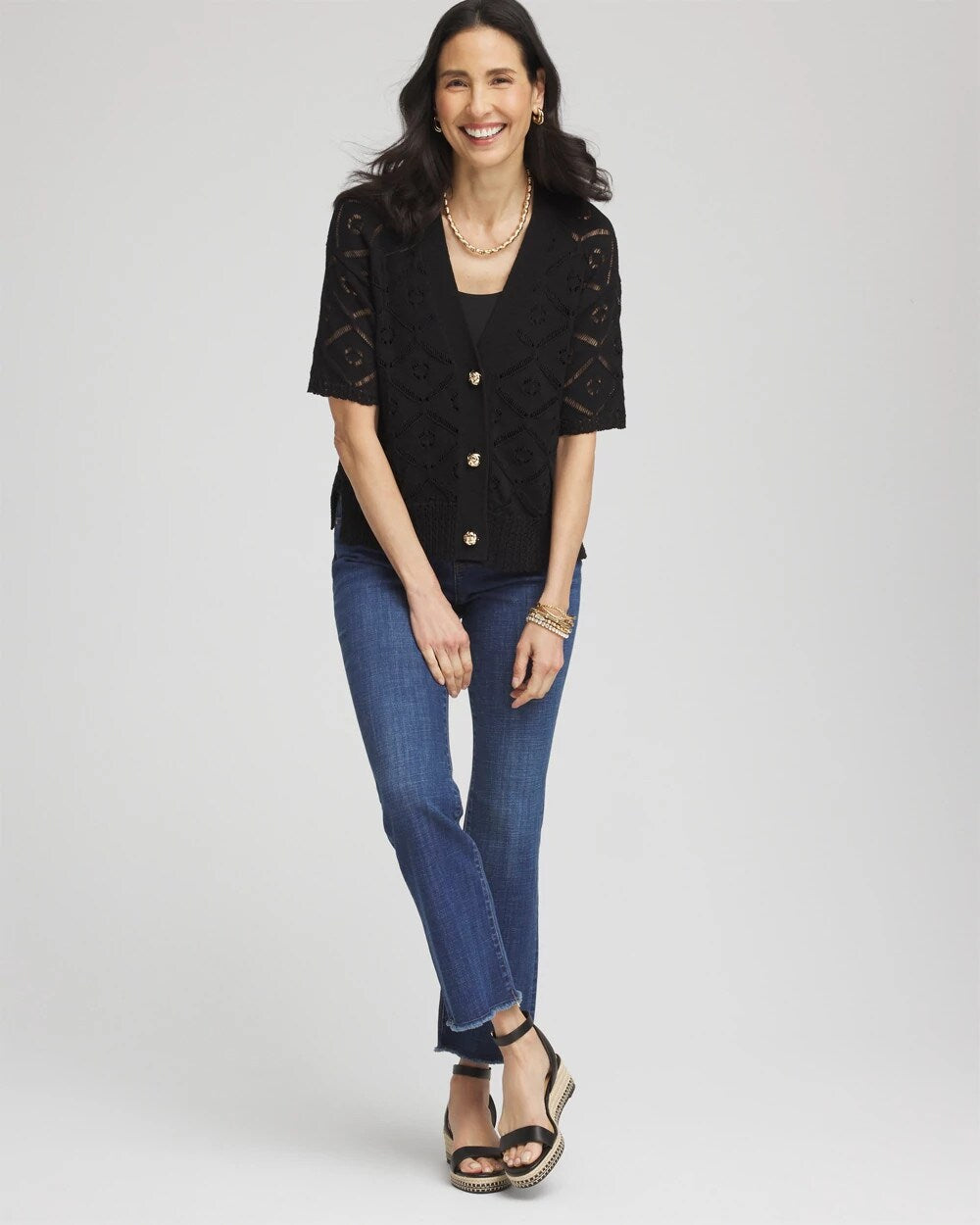 Short Button-down Cardigan
