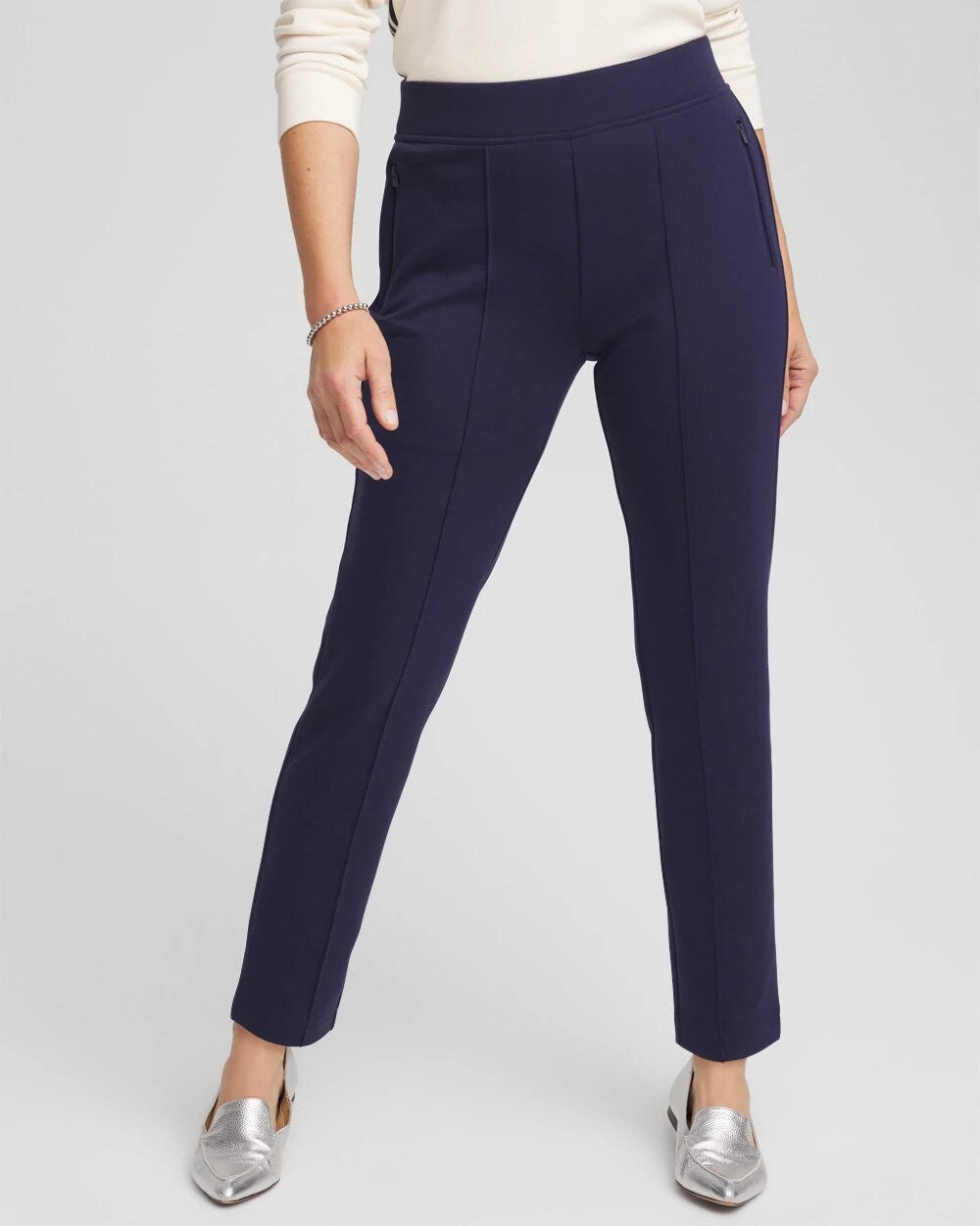 Zenergy Double-Knit Ankle Pants