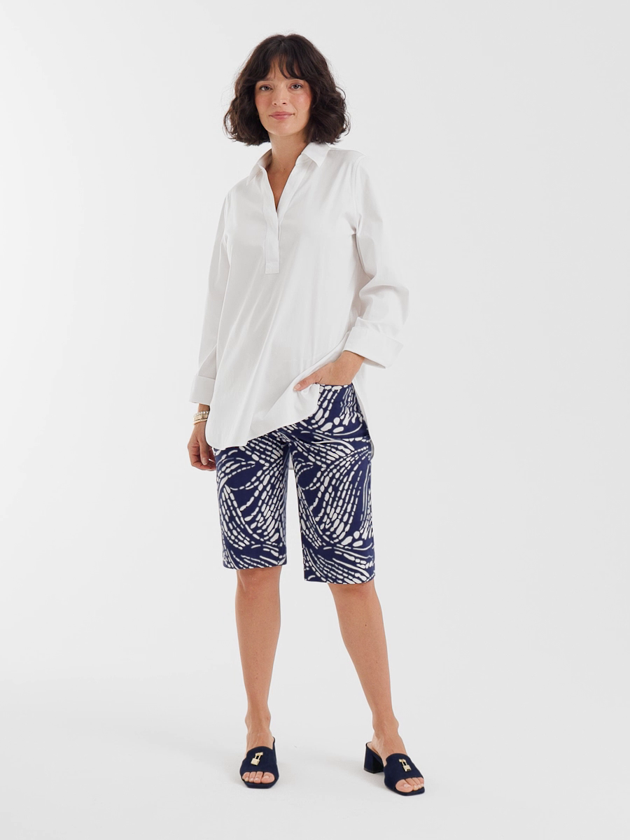 Abstract Brigitte Slim Shorts