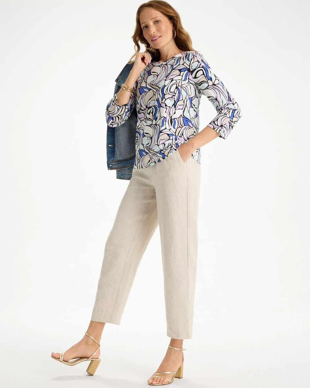 Floral Cotton Slub Tee