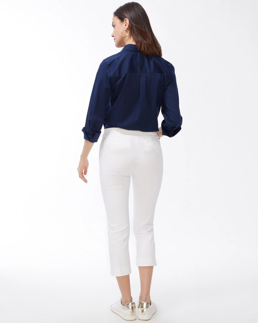 Brigitte Slim Pull-On Crop Pant