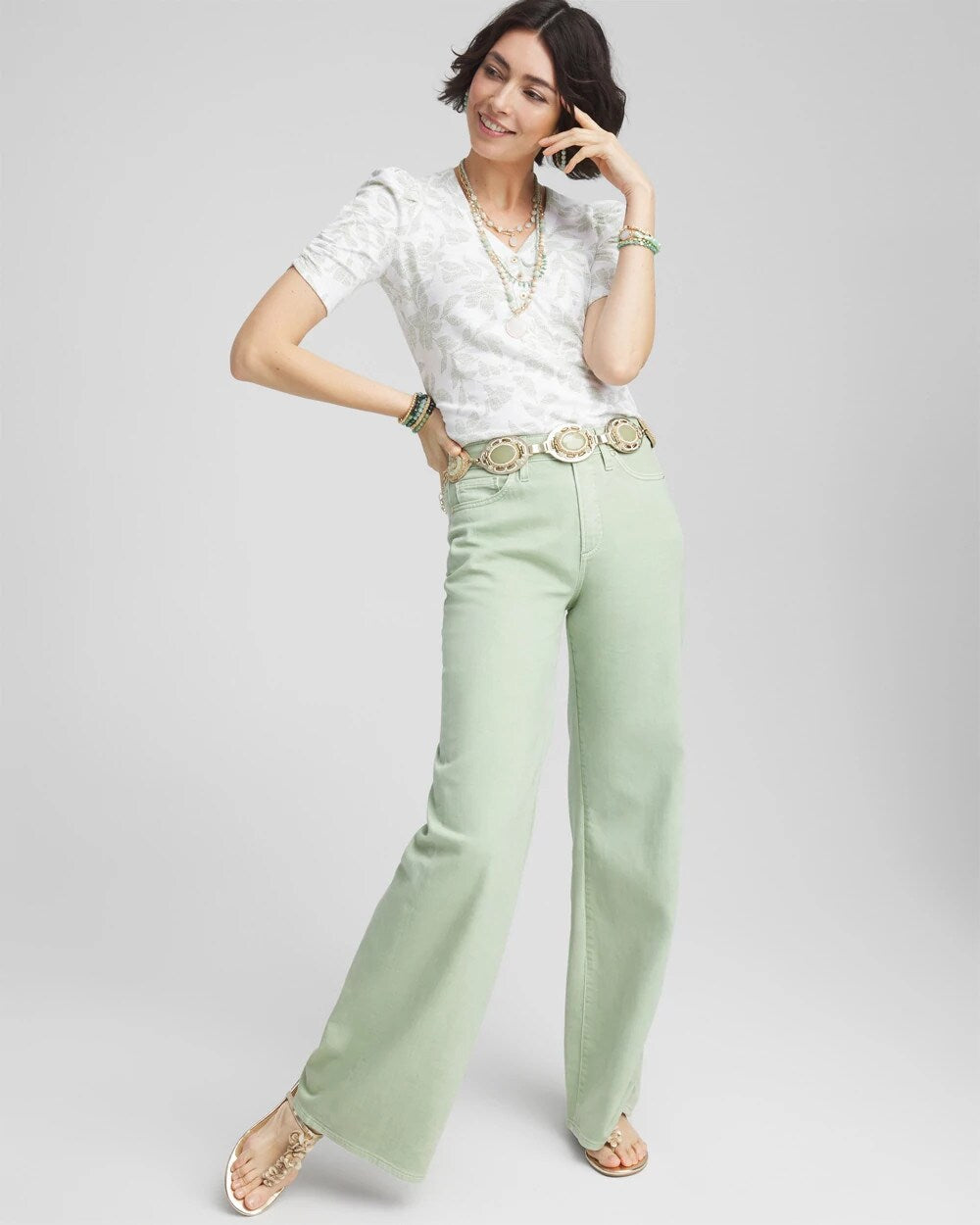 So Slimming High Rise Wide Leg Jeans