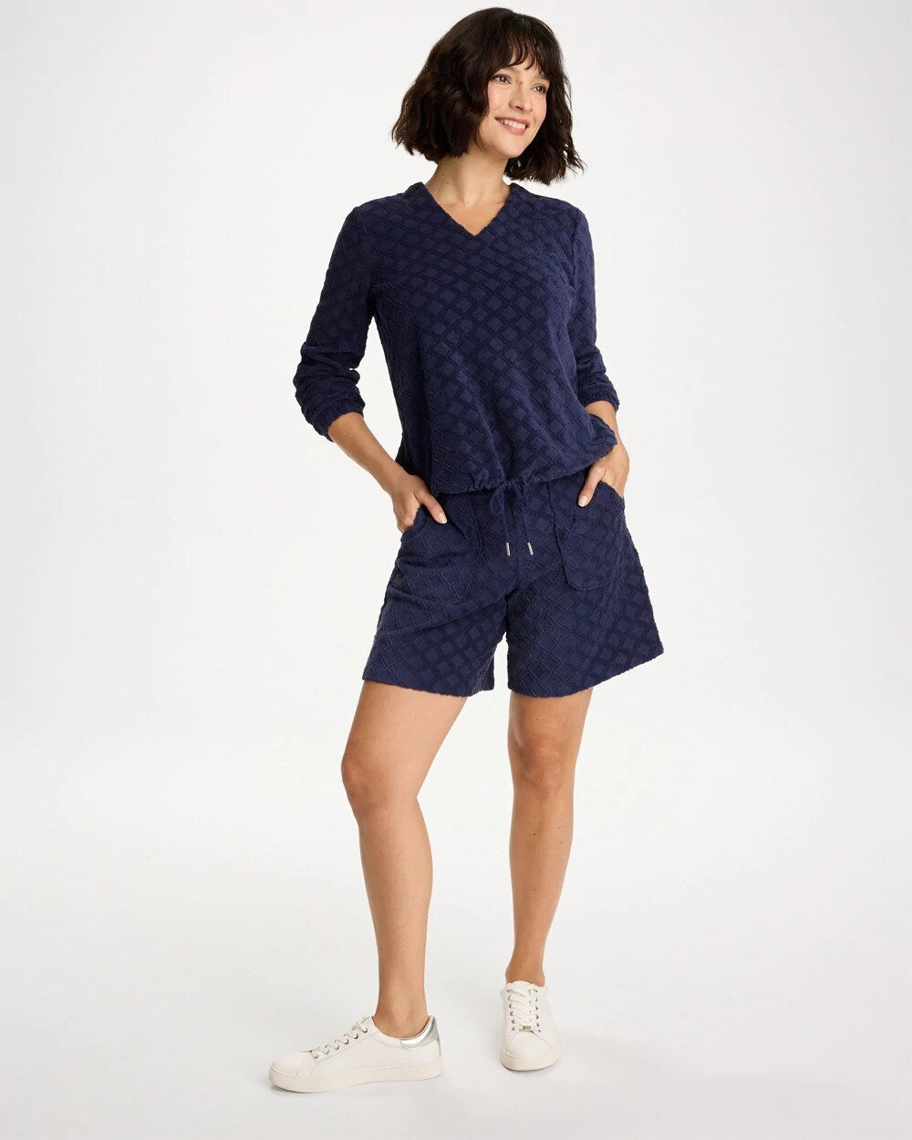 Zenergy Terry Cloth Jacquard Shorts