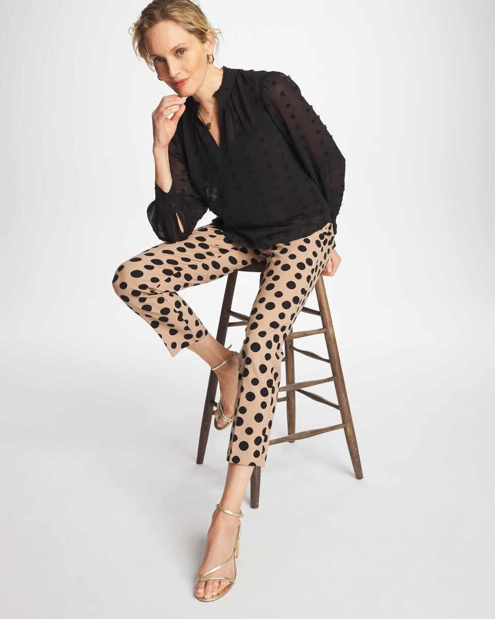 Global Dot Brigitte Crop