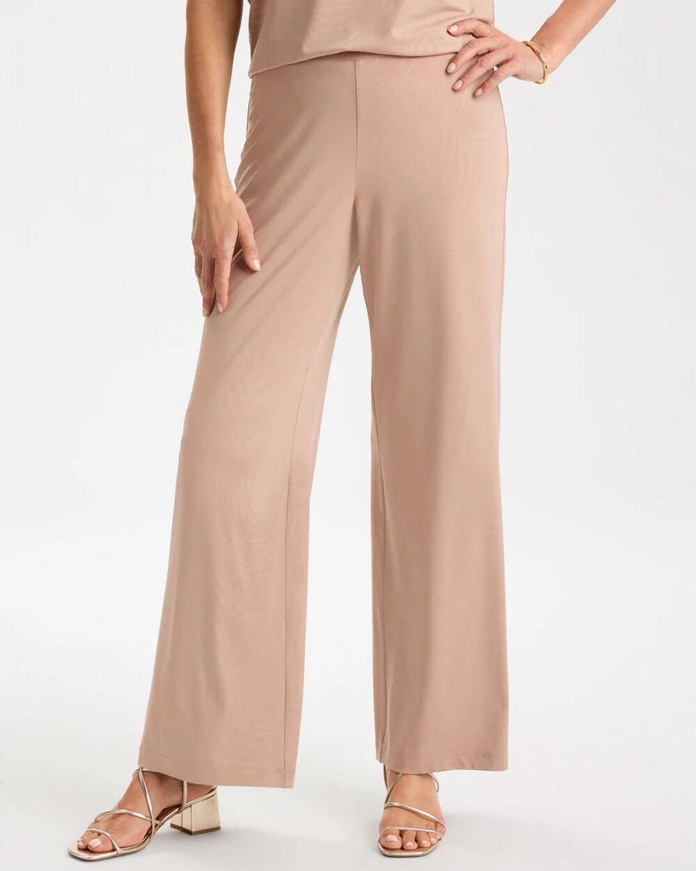 Travelers Palm Embossed Knit Pants
