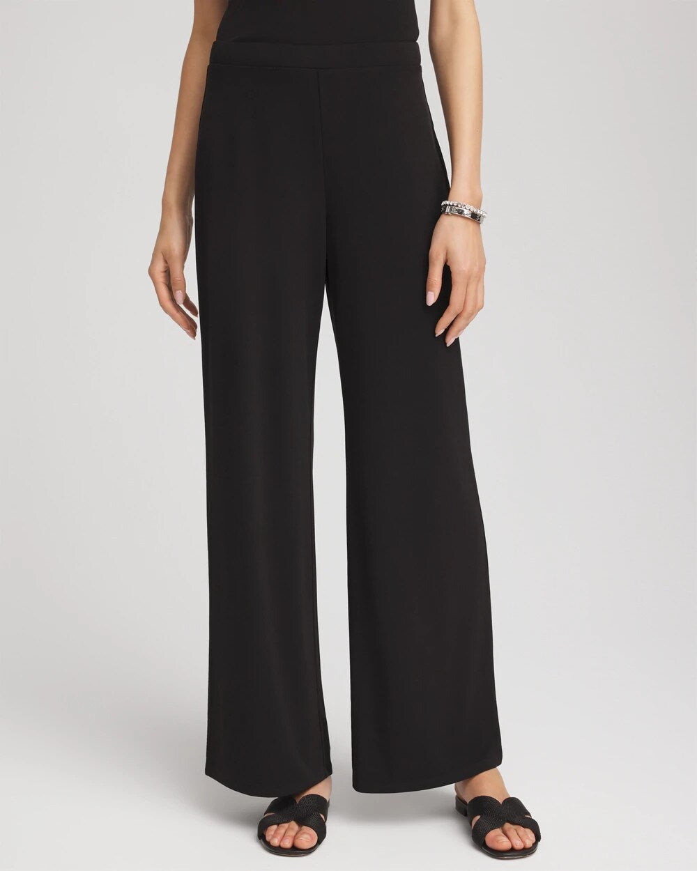Travelers Knit Wide-Leg Pants
