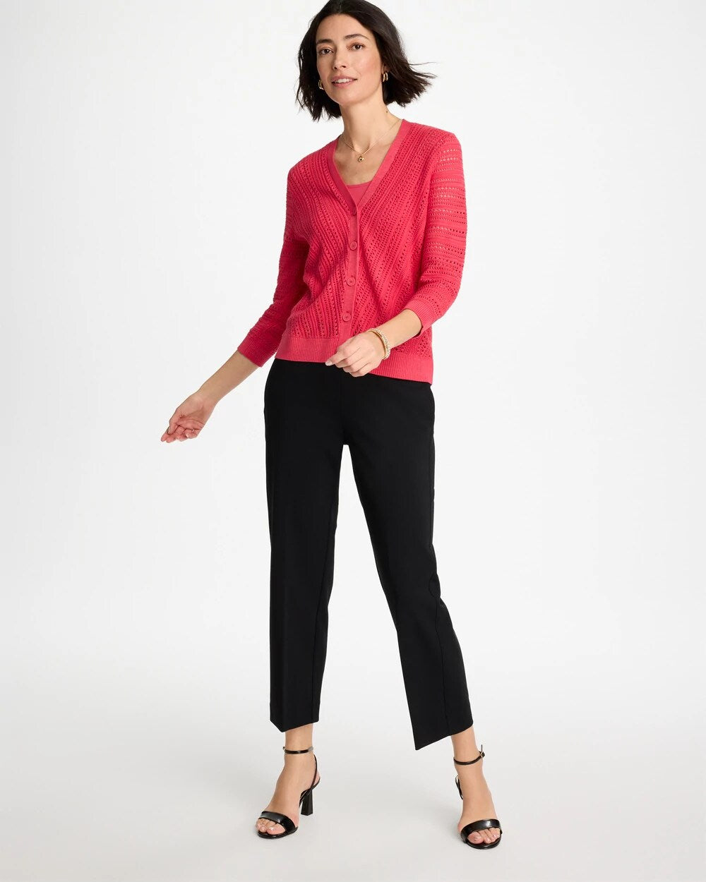 Stitchy V-Neck Cardigan