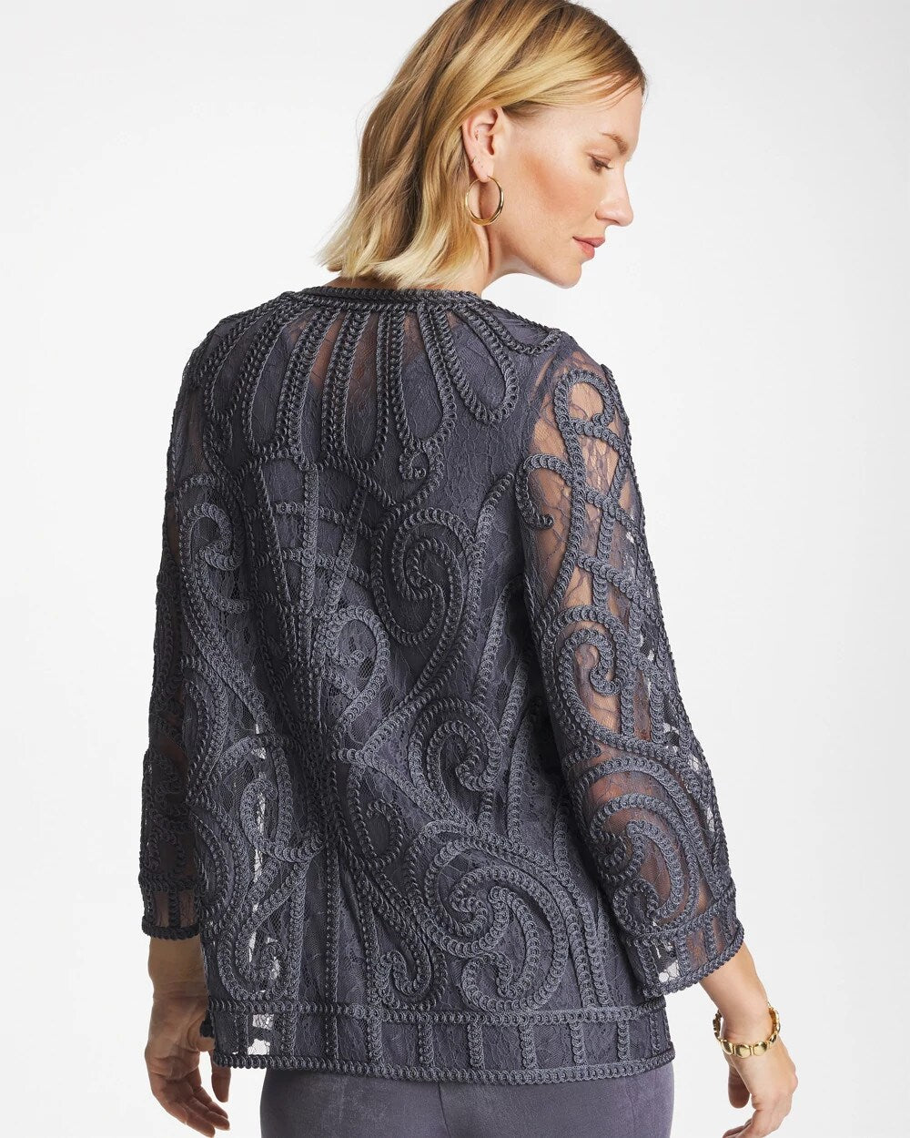Travelers Short Embroidered Lace Jacket