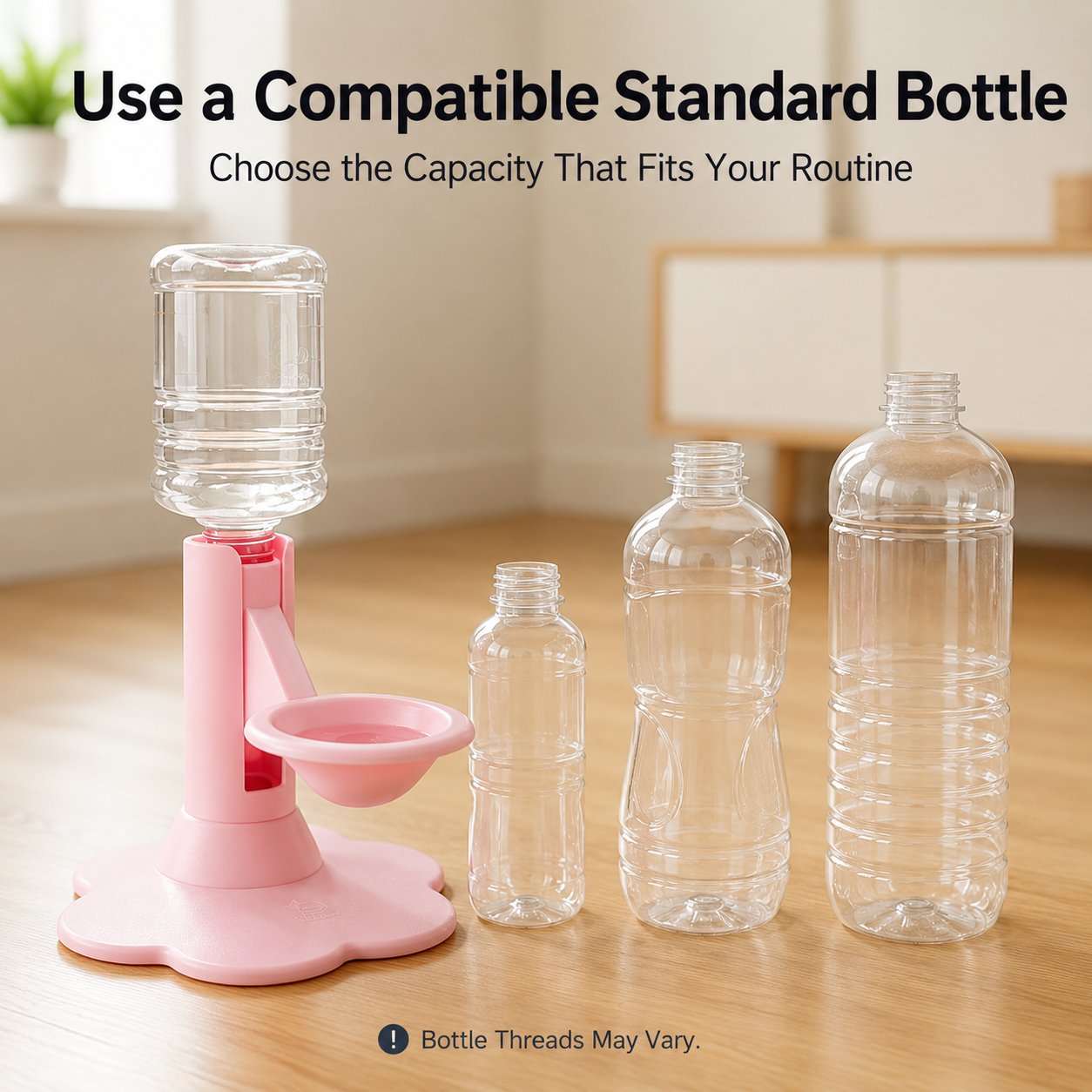 ✨ Gravity Cat Water Dispenser 🐱Cordless Raised Pet Water Bowl Anti-Spill ⚡No Electricity Needed