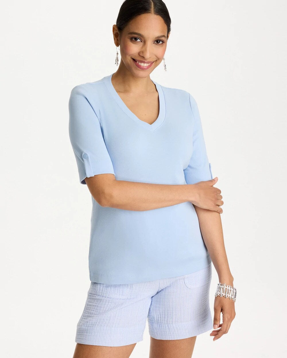 Pima V-Neck Tee