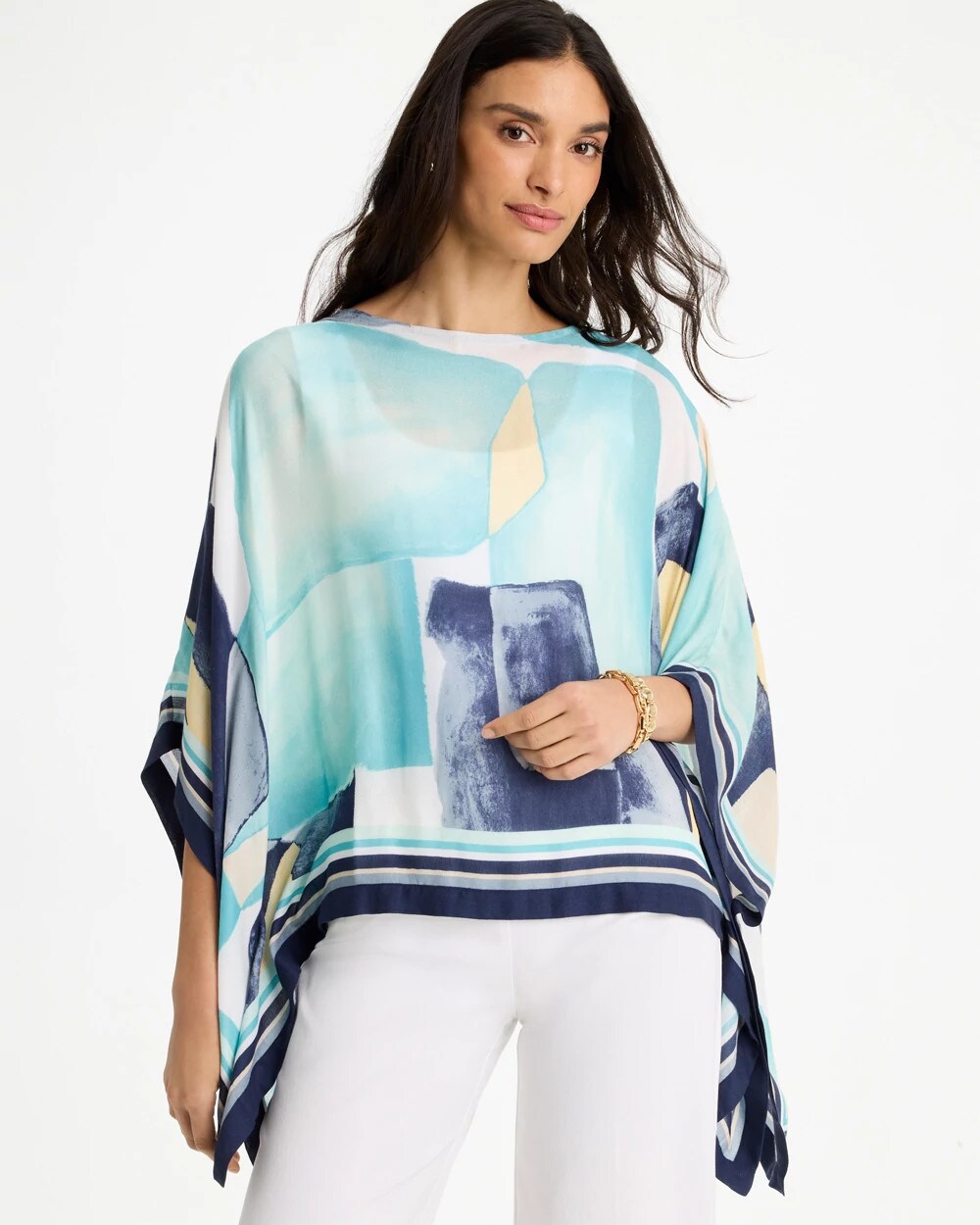 Woven Crepe Artisanal Poncho