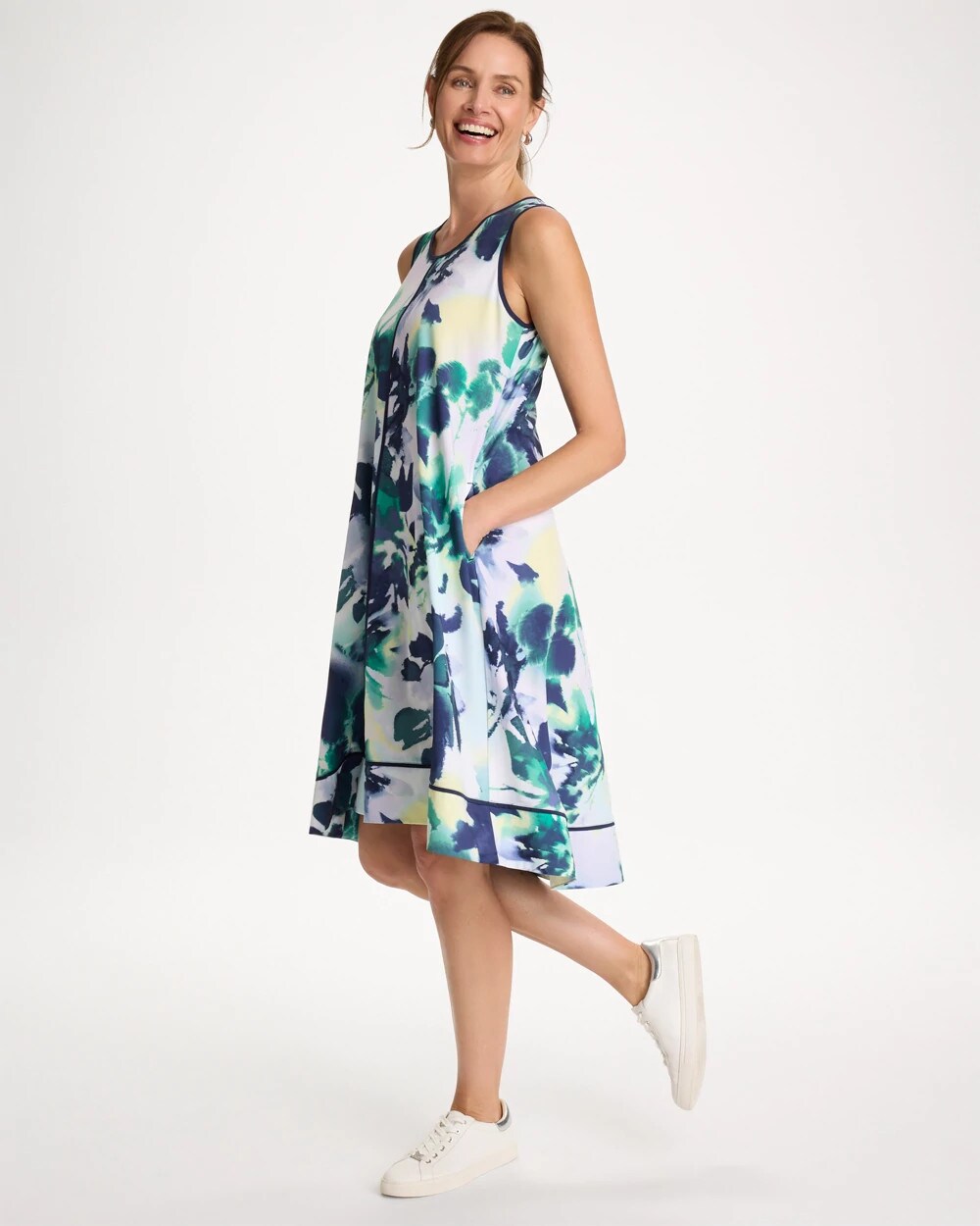 Zenergy UPF Floral Midi Dress