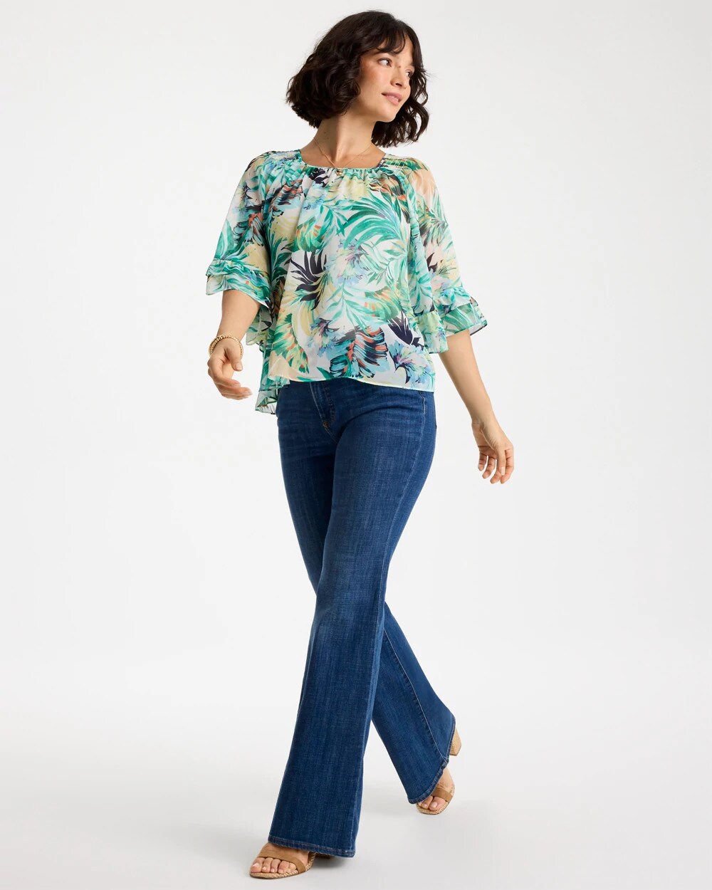 Lido Love Georgette Swing Blouse