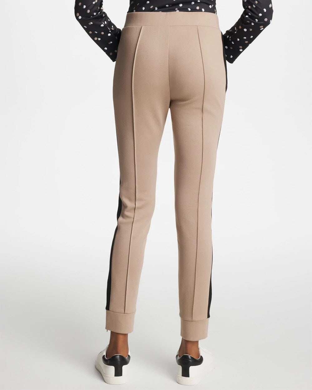 Zenergy Double-Knit Contrast Ankle Pants