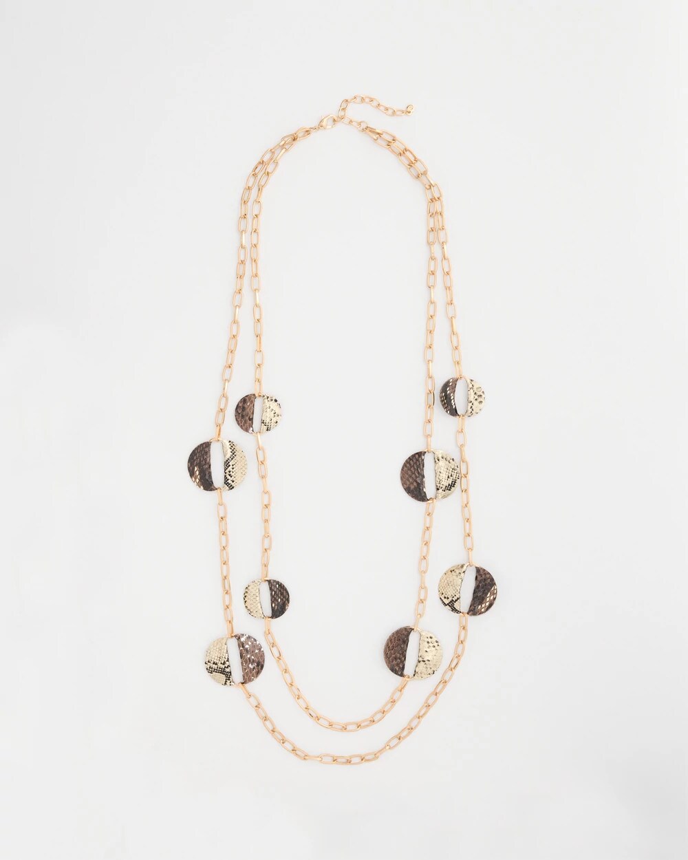 Long Multi-Strand Snake Necklace