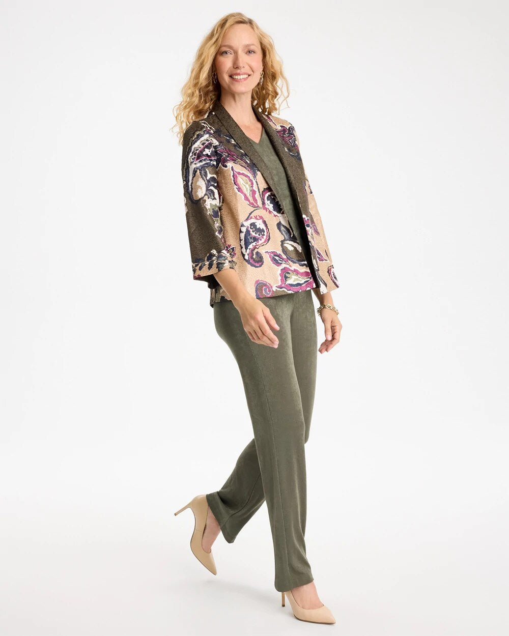 Travelers Collection Reversible Crushed Jacket