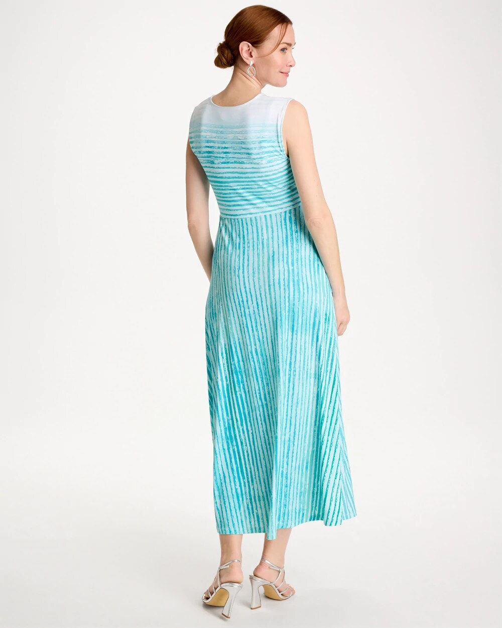 Ombre Coastal Striped Knit Dress