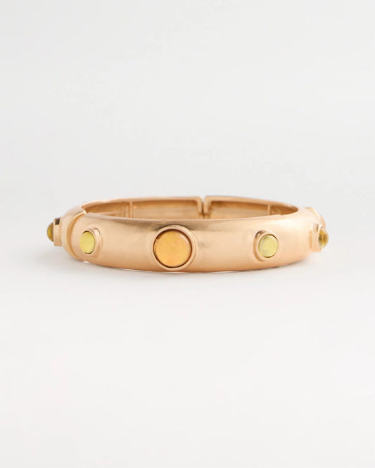 Multi-Colored Hinge Cuff Bracelet