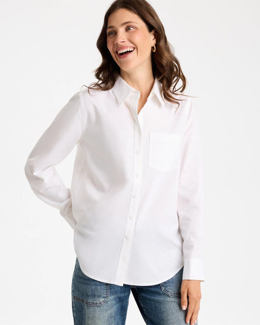 Cotton-Blend Oxford Shirt