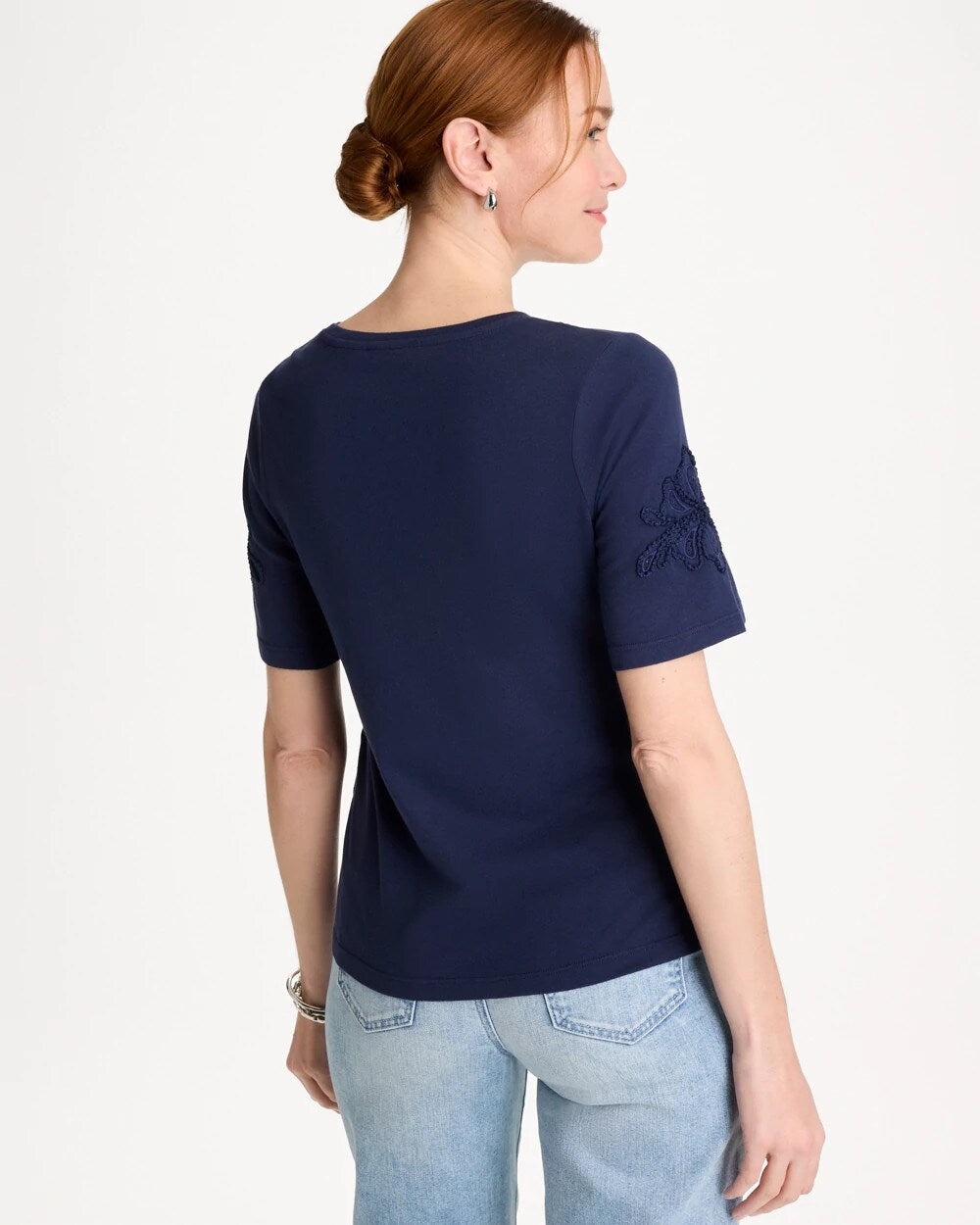 3D Cutwork Knit Tee