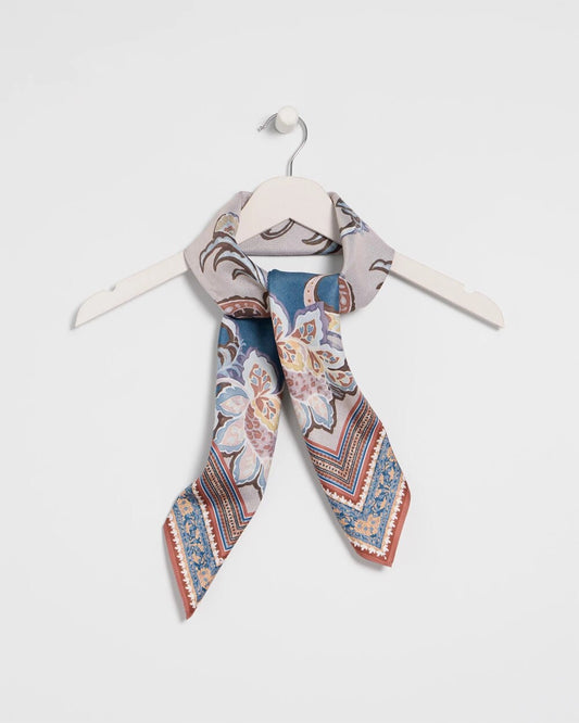 Swirl Floral Square Scarf