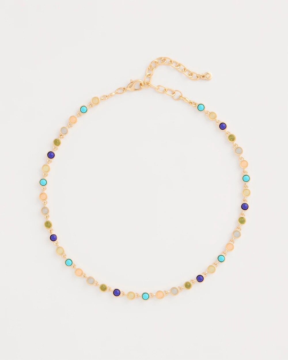Multi-Color Tennis Necklace