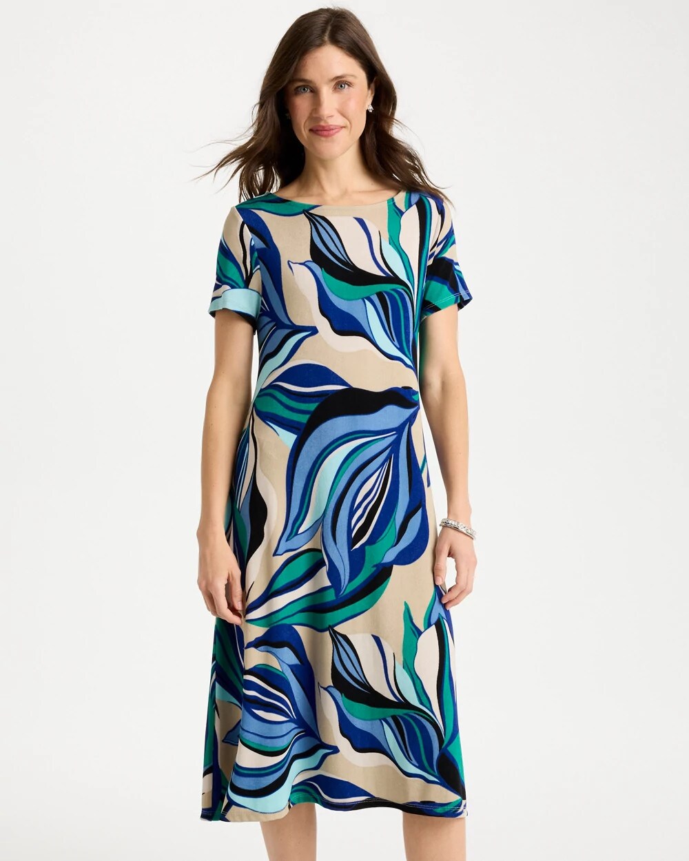 Travelers Marble Flora Swing Dress