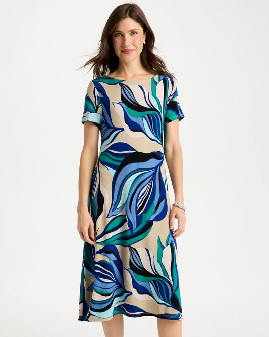 Travelers Marble Flora Swing Dress
