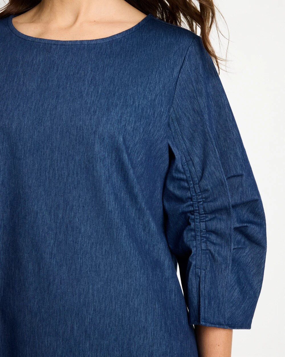 Ruffled Sleeve Knit Tee