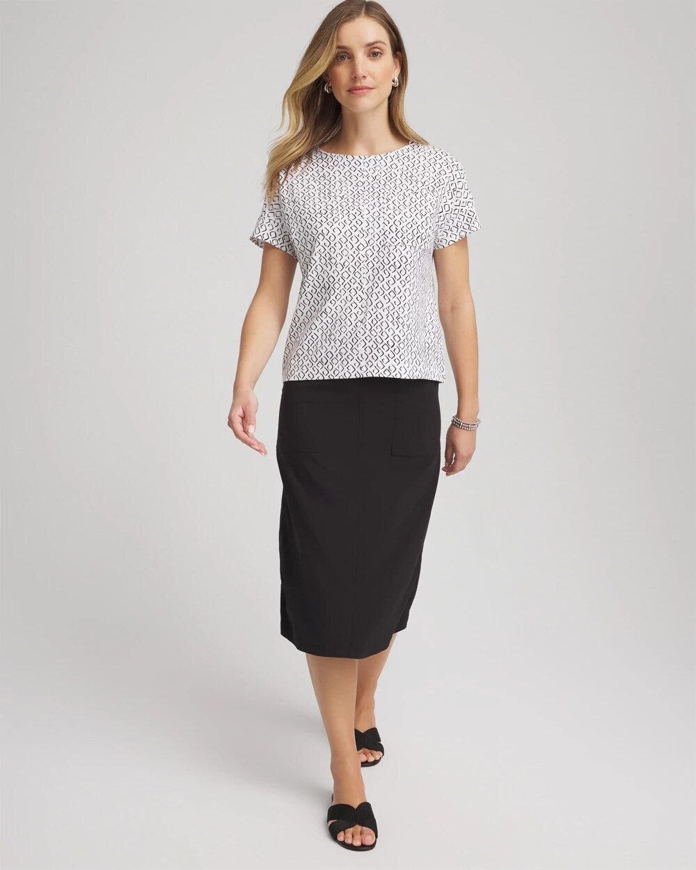 Zenergy UPF Geo-Print Dolman Top