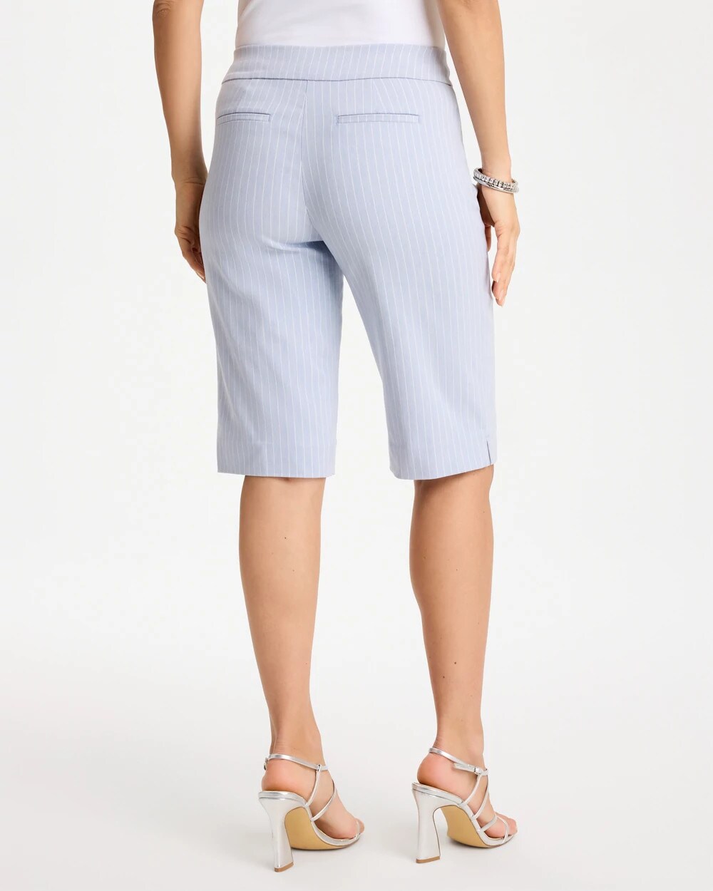 Striped Brigitte Slim Shorts