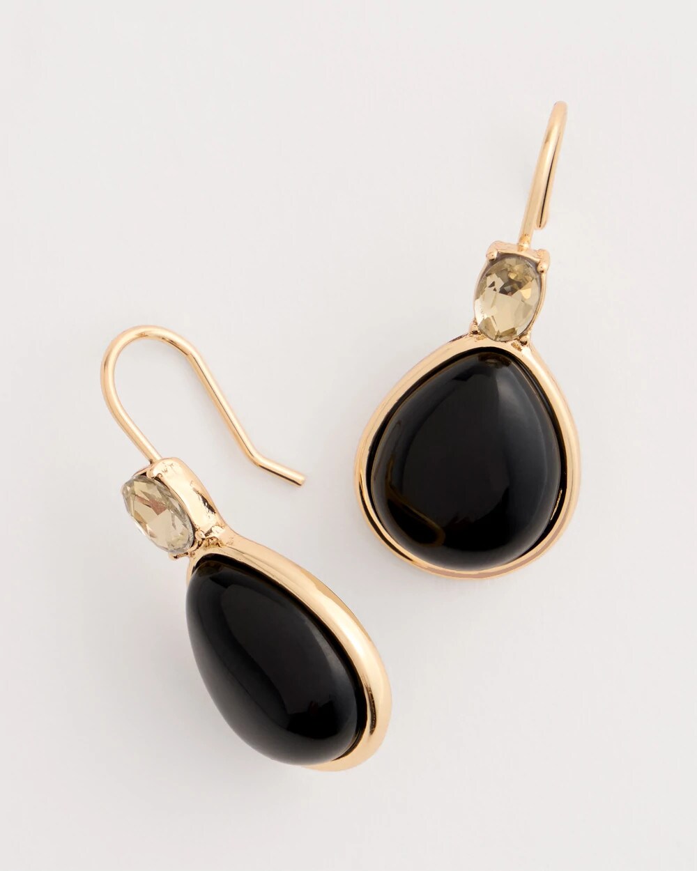 Black Teardrop Earrings