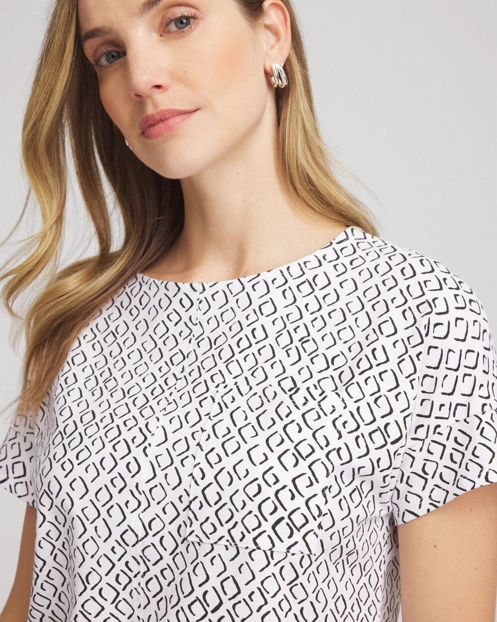 Zenergy UPF Geo-Print Dolman Top