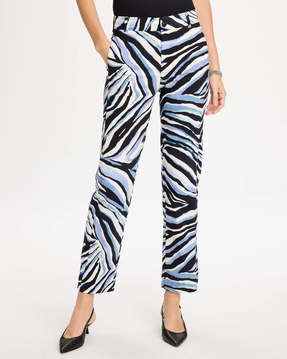 Emme Wide-Leg Abstract Animal Pants