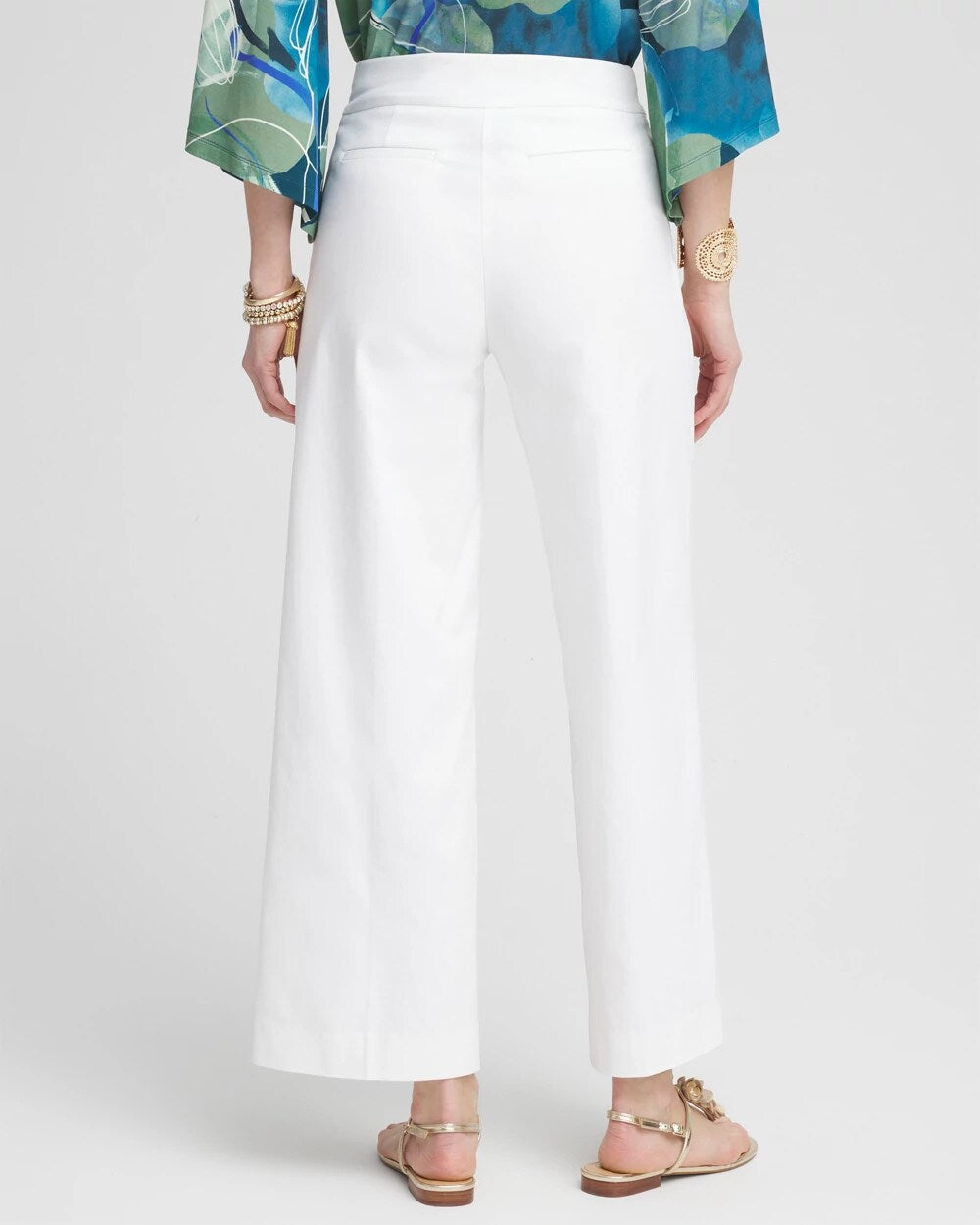 Brigitte Pull-On Wide Leg Cropped Pants