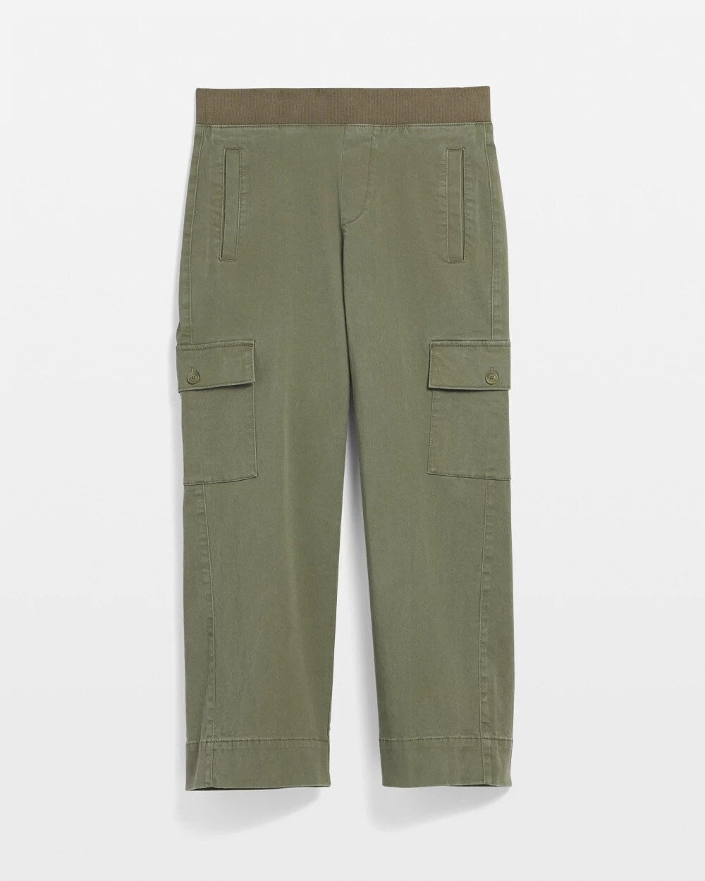 Cargo Straight Leg Cropped Pants
