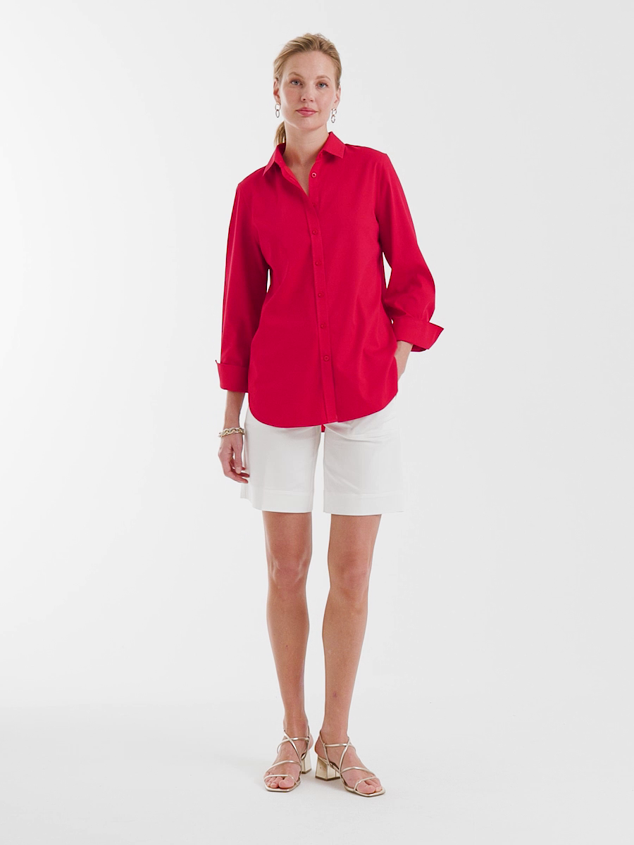Emme Fly Front Sateen Shorts