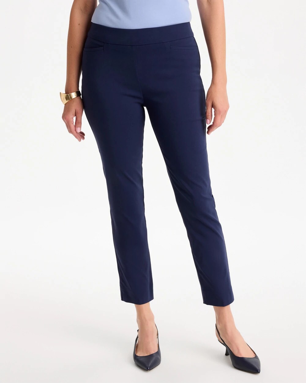 Brigitte Slim Pull-On Ankle Pants