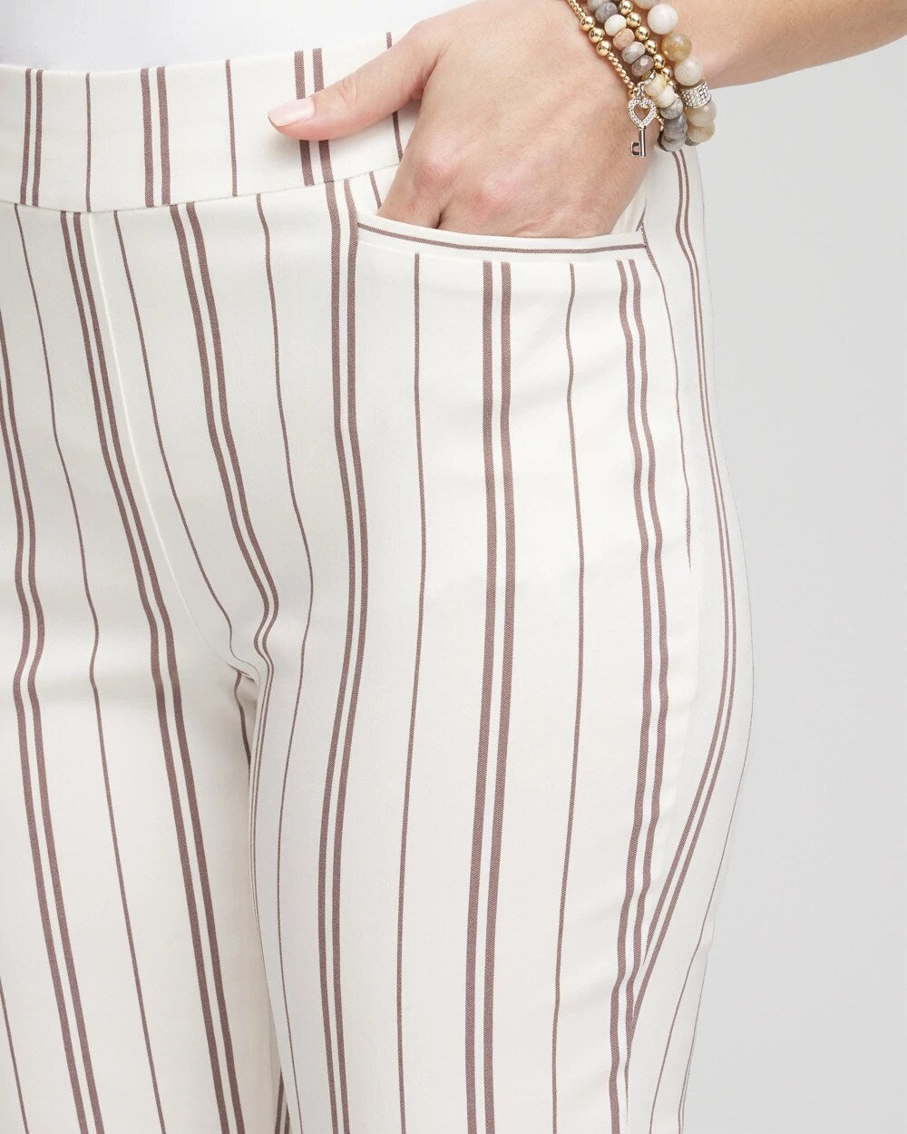 Brigitte Striped Ankle Pants