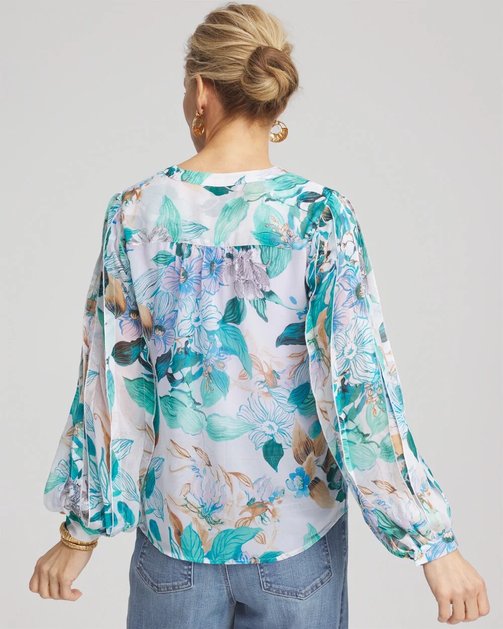 Georgette Billow Sleeved Blouse