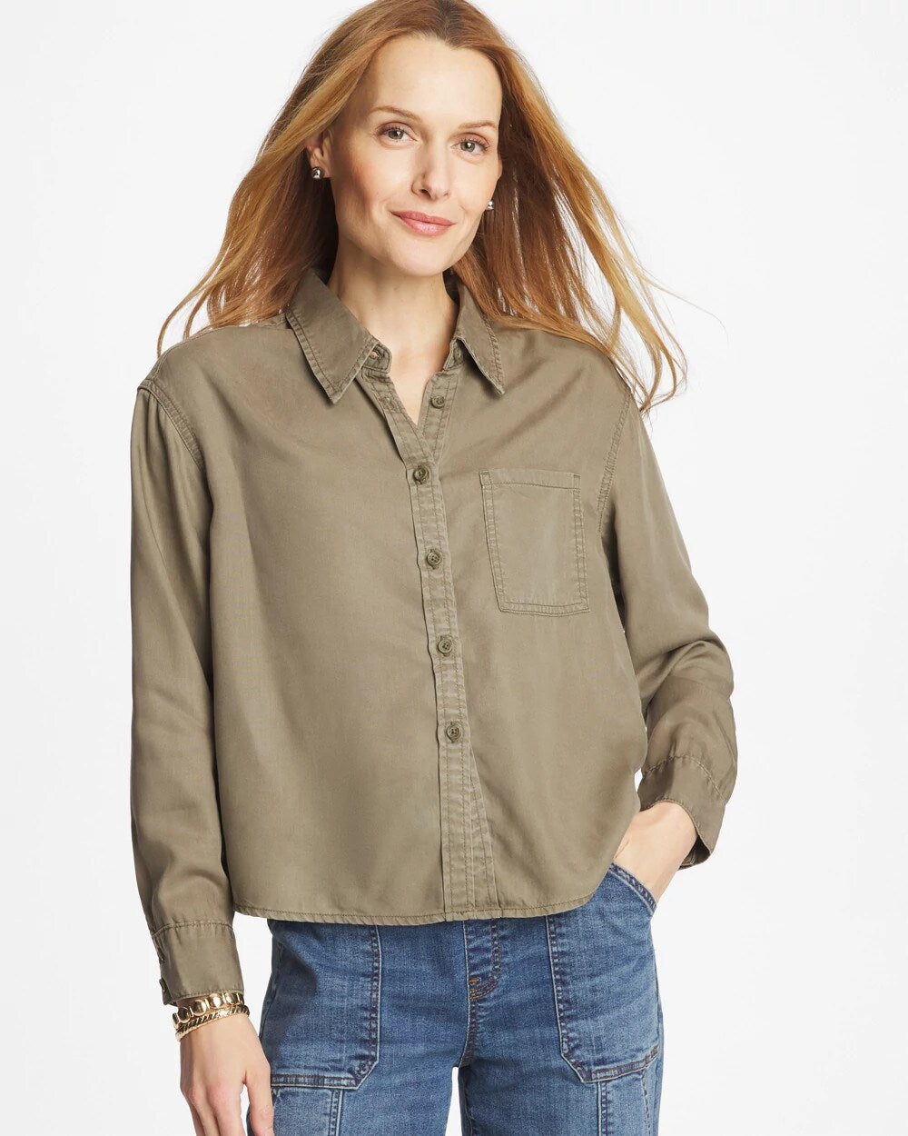 Classic Collared Denim Shirt