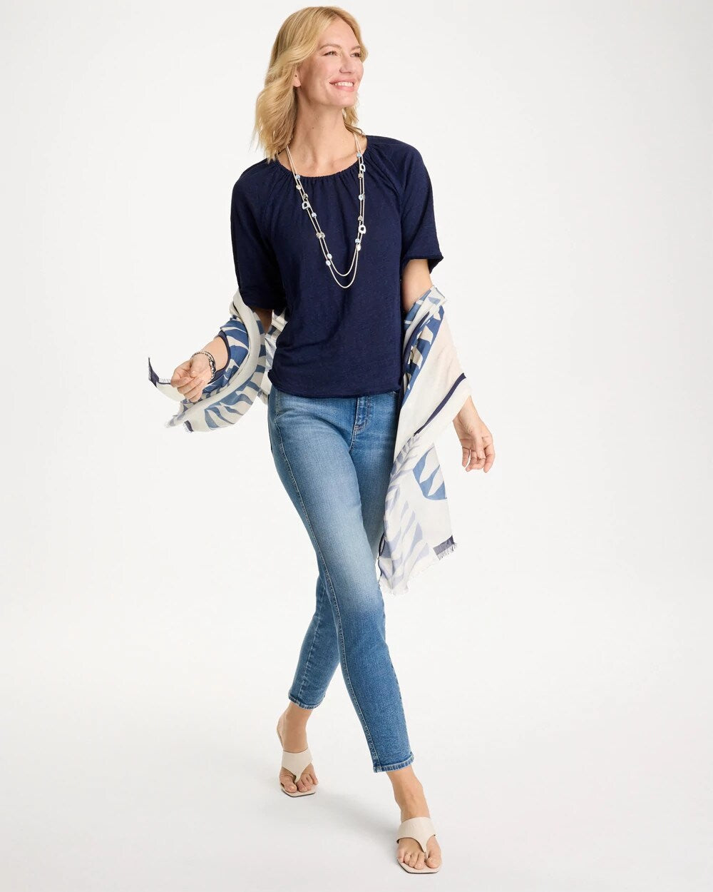 Linen Fringed Tee