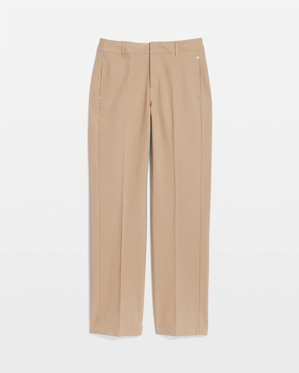 Cotton Straight-Leg Trousers