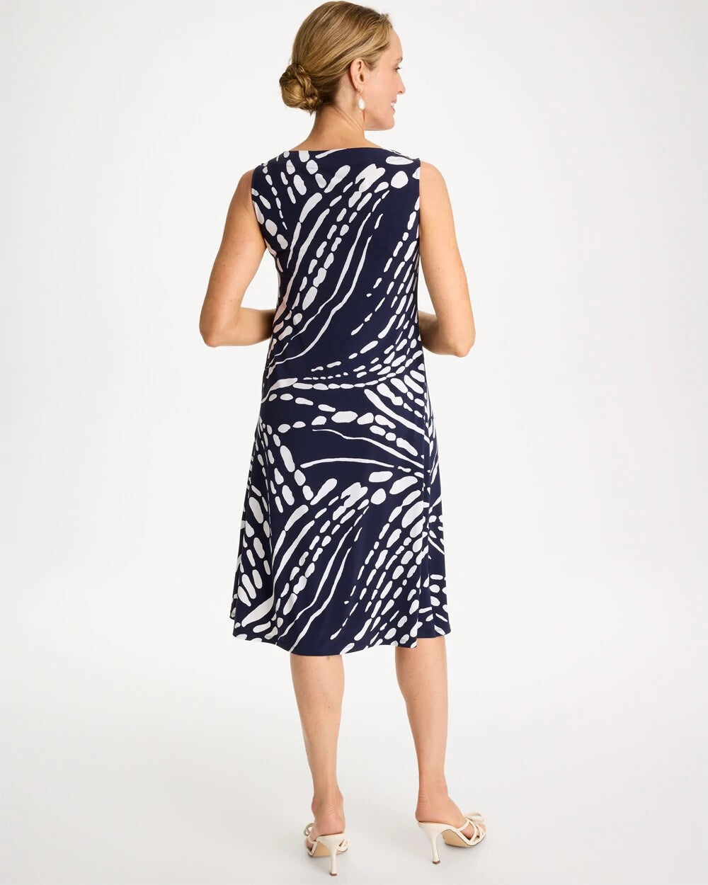 Jersey Knit Printed Shift Dress
