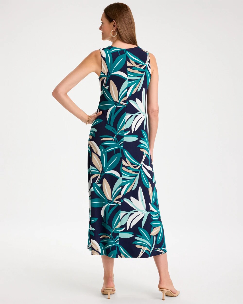 Travelers Palm Maxi Dress